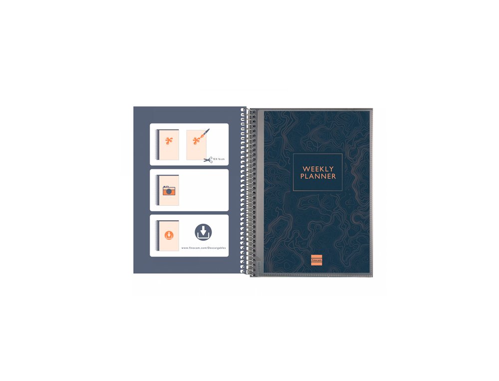 AGENDA PERPETUA ESPIRAL 155X212 MM Semana Vista FINOCAM MYTIME