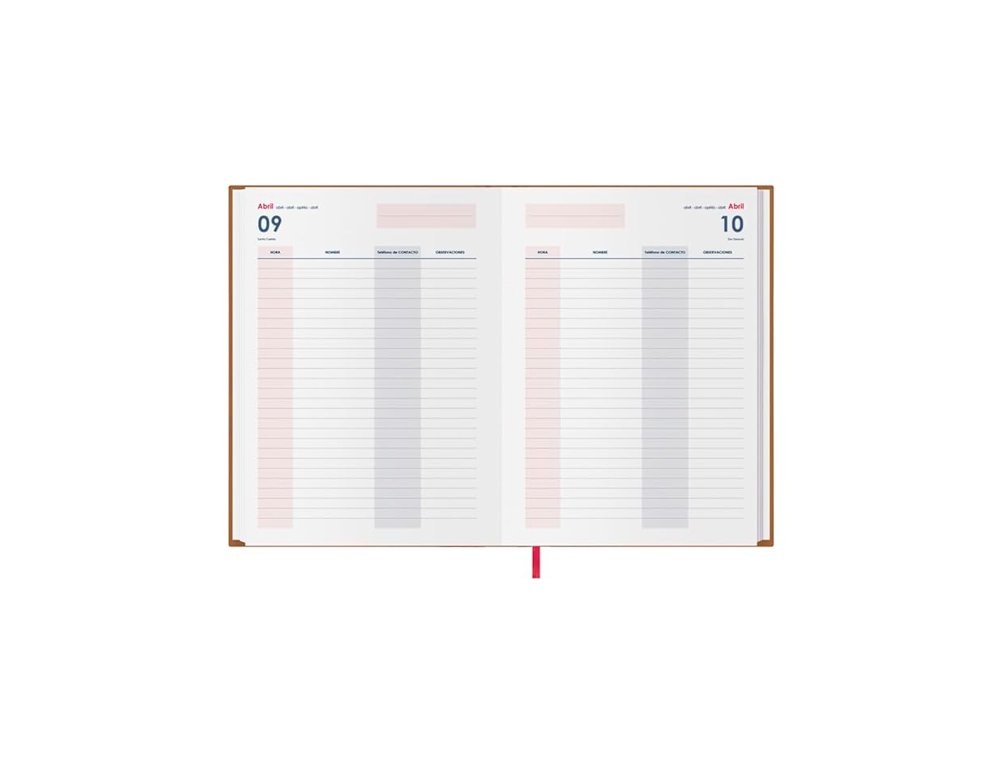 AGENDA PLANNING PERPETUA ENCUADERNADO DOHE TAPA POLIPIEL DIN A4 384 PAGINAS DIA PAGINA PAPEL BLANCO 70 Gramos CAMEL