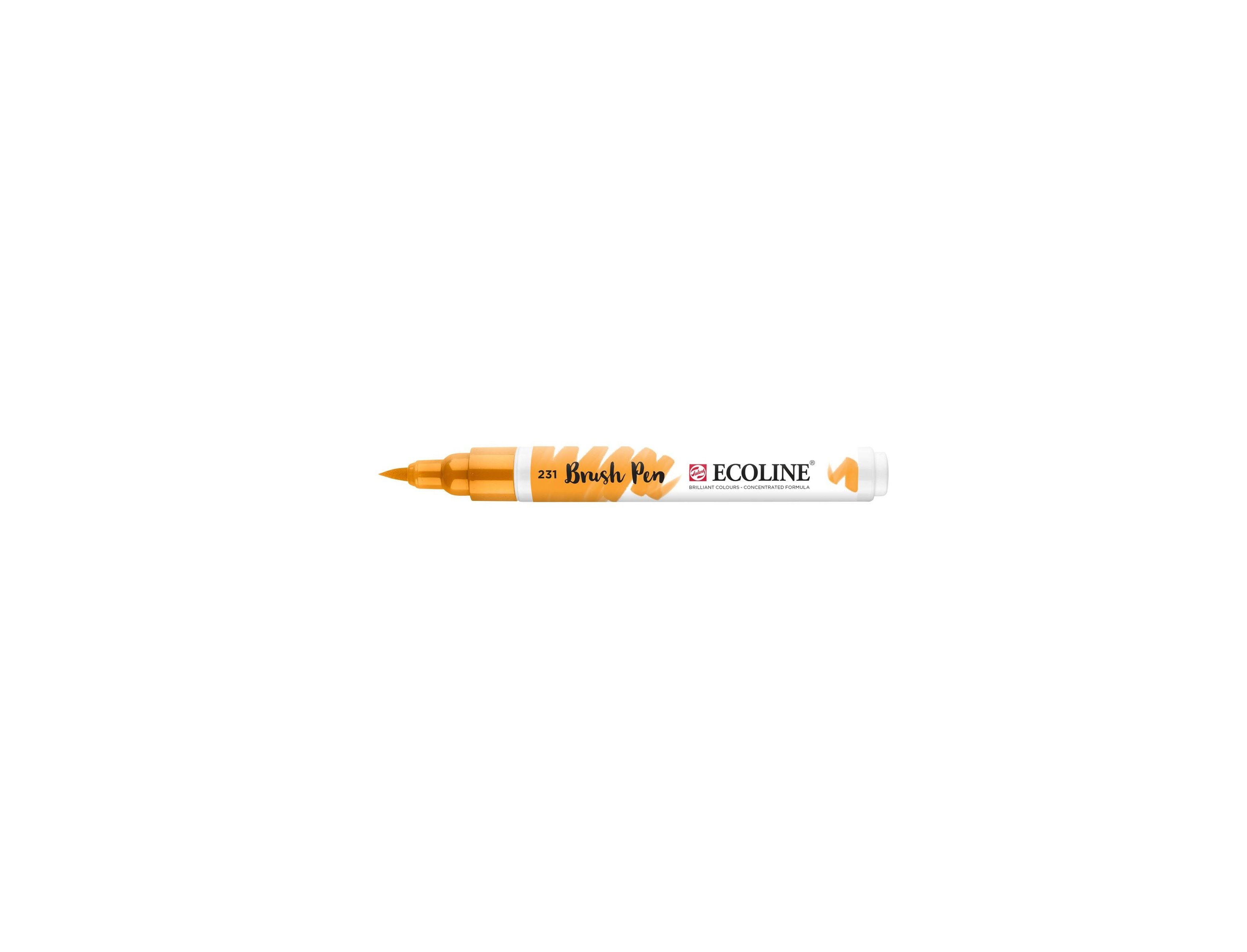ROTULADOR BRUSH PEN TALENS ECOLINE ACUARELA OCRE ORO