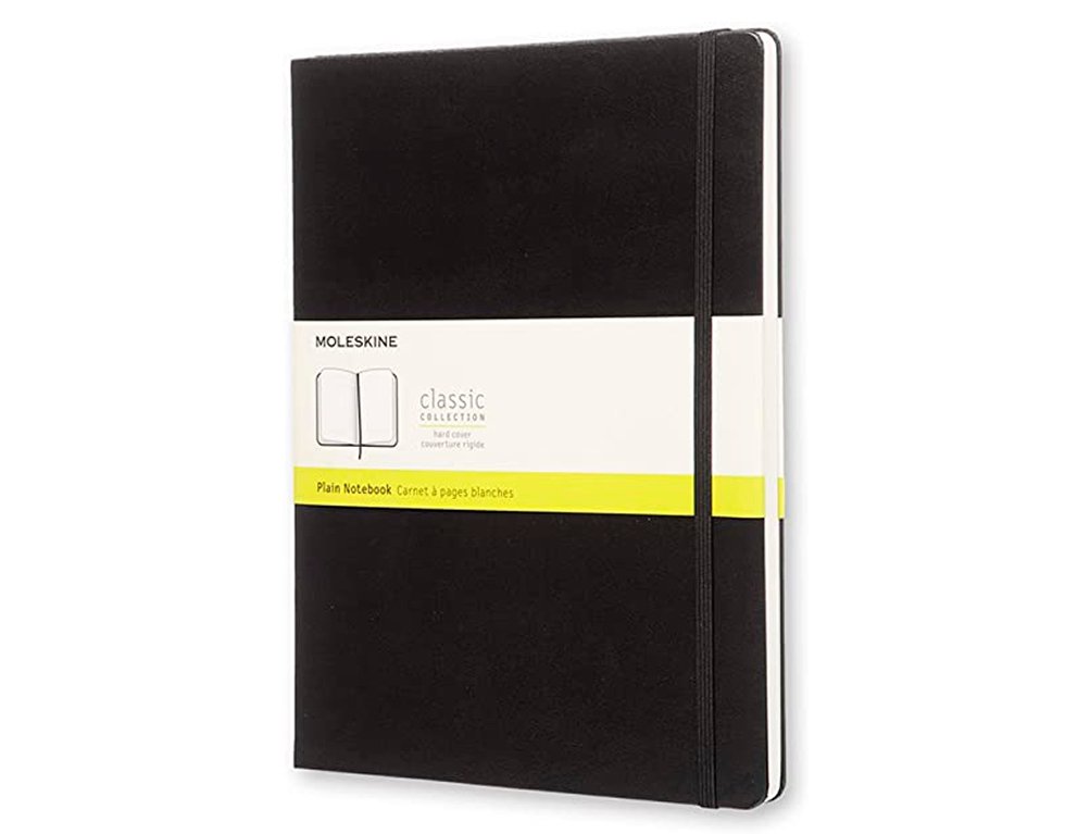 CUADERNO MOLESKINE CLASSIC EXTRA LARGE LISA TAPA DURA NEGRO