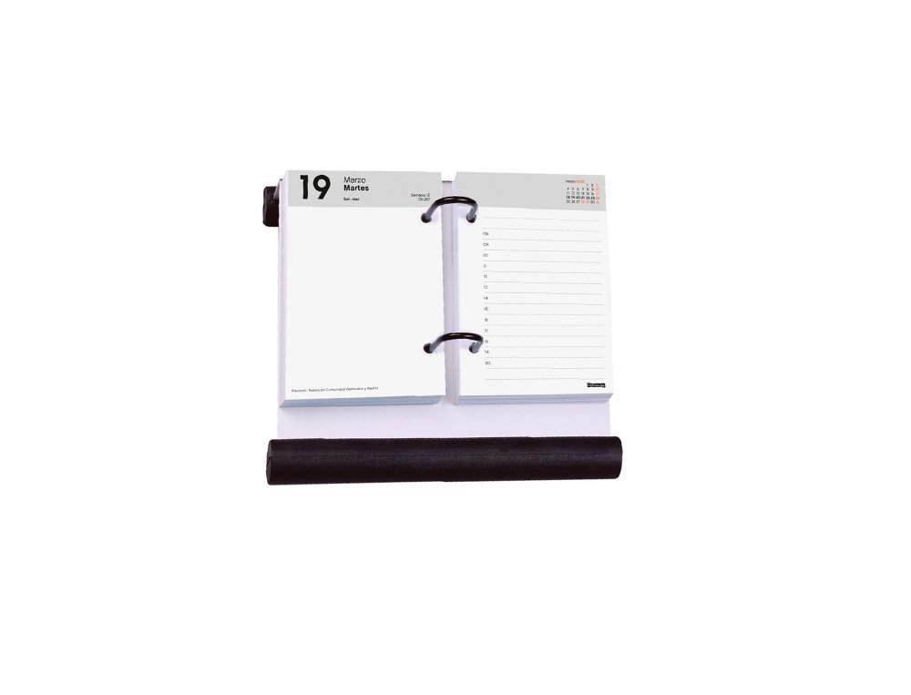 BLOQUE ANUAL SOBREMESA 85X120 MM 2PAGINAS DIA FINOCAM MULTIFIN