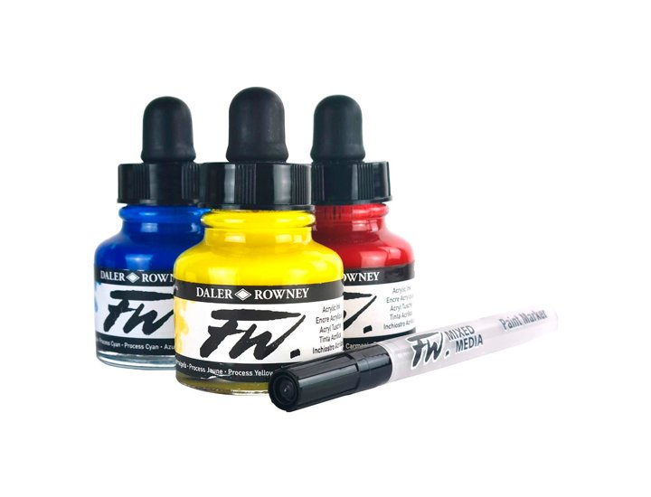 TINTA ACRILICA DALER ROWNEY SET 3 COL PRIMARIOS
