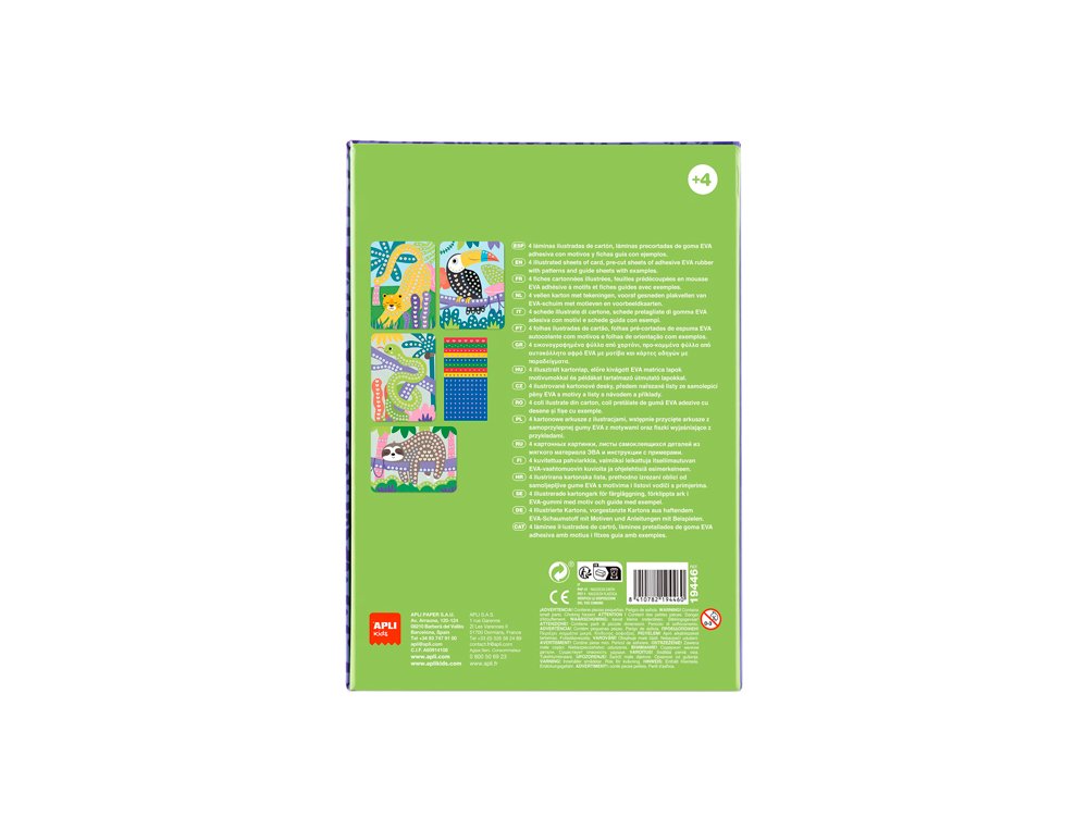 JUEGO EDUCATIVO APLI MOSAICO JUNGLA GOMA EVA