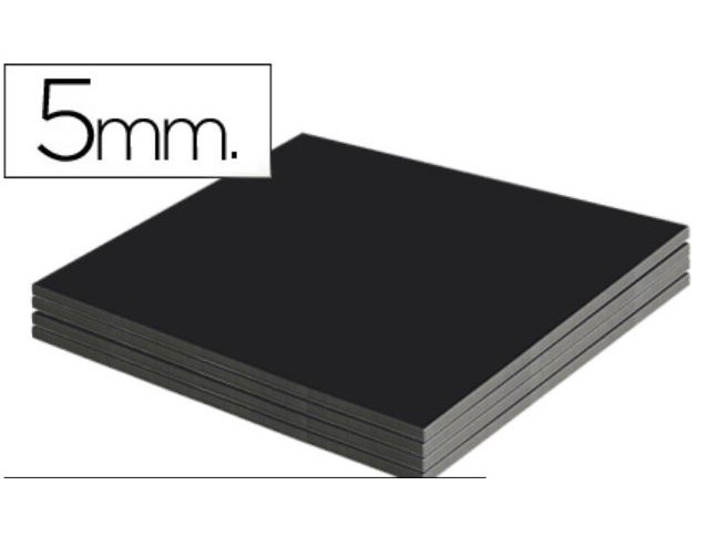 CARTON PLUMA DOBLE CARA 70X100 CM ESPESOR 5 MM NEGRO