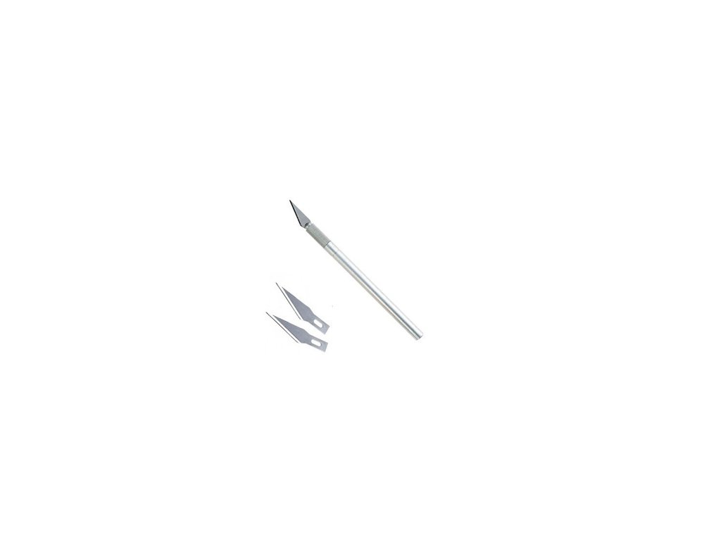 CORTADOR CUTTER BISTURI METALICO+2 Cuchillas Repuesto ARTCREATION