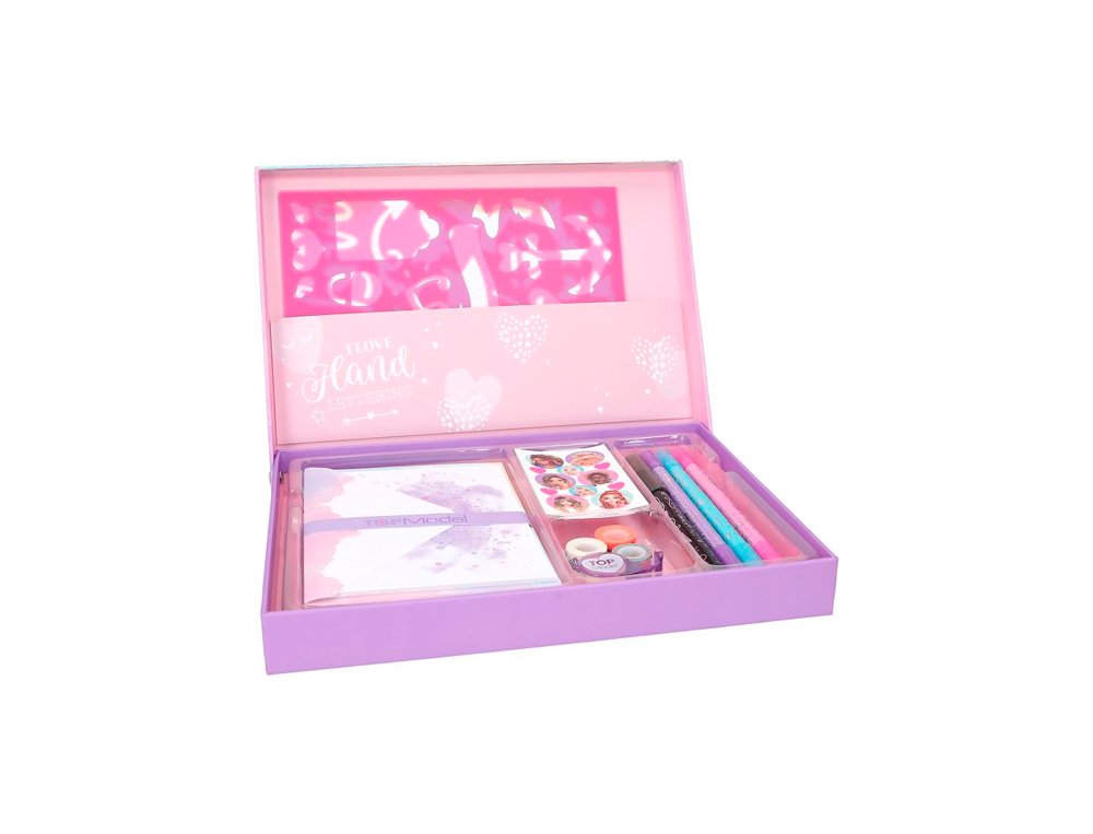 SET DE CARTAS Y LETTERING BOX TOP MODEL