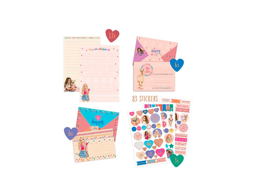 SET DE PAPEL DE CARTAS COSY TOP MODEL