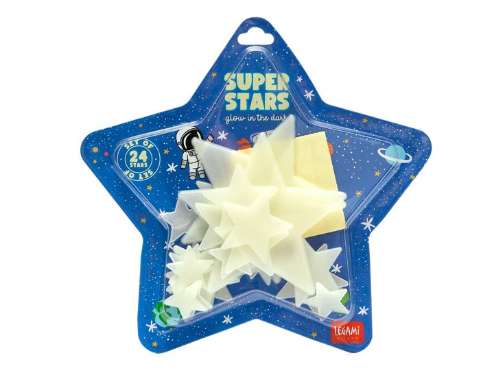 DECORACION ESTRELLA FOSFORESCENTES ADHESIVAS