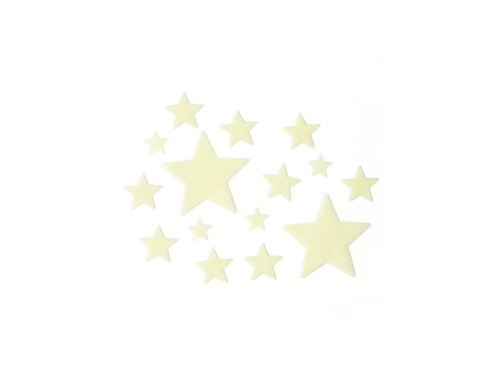 DECORACION ESTRELLA FOSFORESCENTES ADHESIVAS
