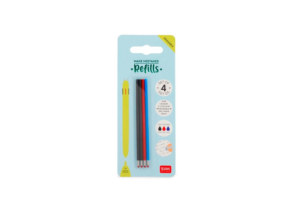 RECAMBIO BOLIGRAFO BORRABLE Pack 4Uds COLORES SURTIDO