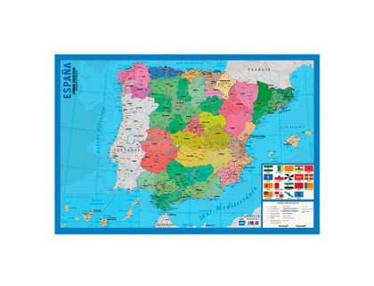 LAMINA DIDACTICA PVC MAPA DE ESPAA