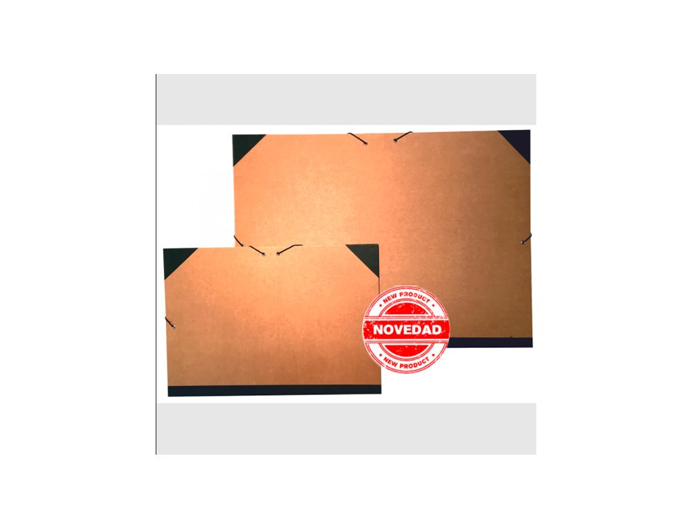 CARPETA DIBUJO CARTON KRAFT LINER 1.5MM 37X52 CM MARRON