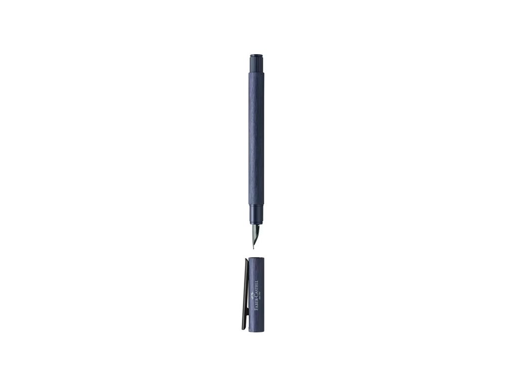 PLUMA FABER CASTELL NEO SLIM ALUMINIO AZUL OSCURO PLUMIN F