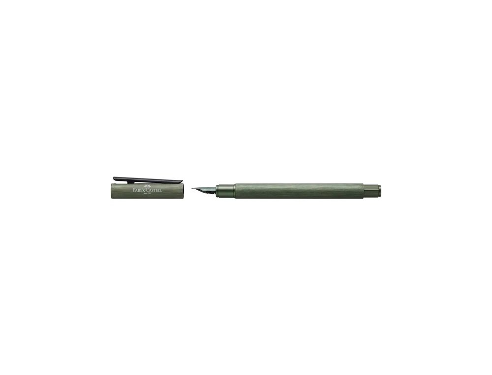PLUMA FABER CASTELL NEO SLIM ALUMINIO VERDE OLIVA PLUMIN F