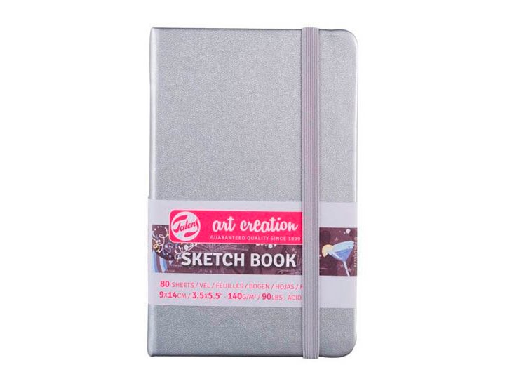 BLOC NOTAS SCKETCH TALENS ART CREATION 09X14 Cm 80 Hojas 140 Gramos PLATA