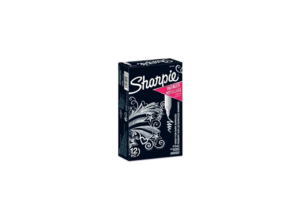 ROTULADOR SHARPIE PERMANENTE FINE TK12 PLATA