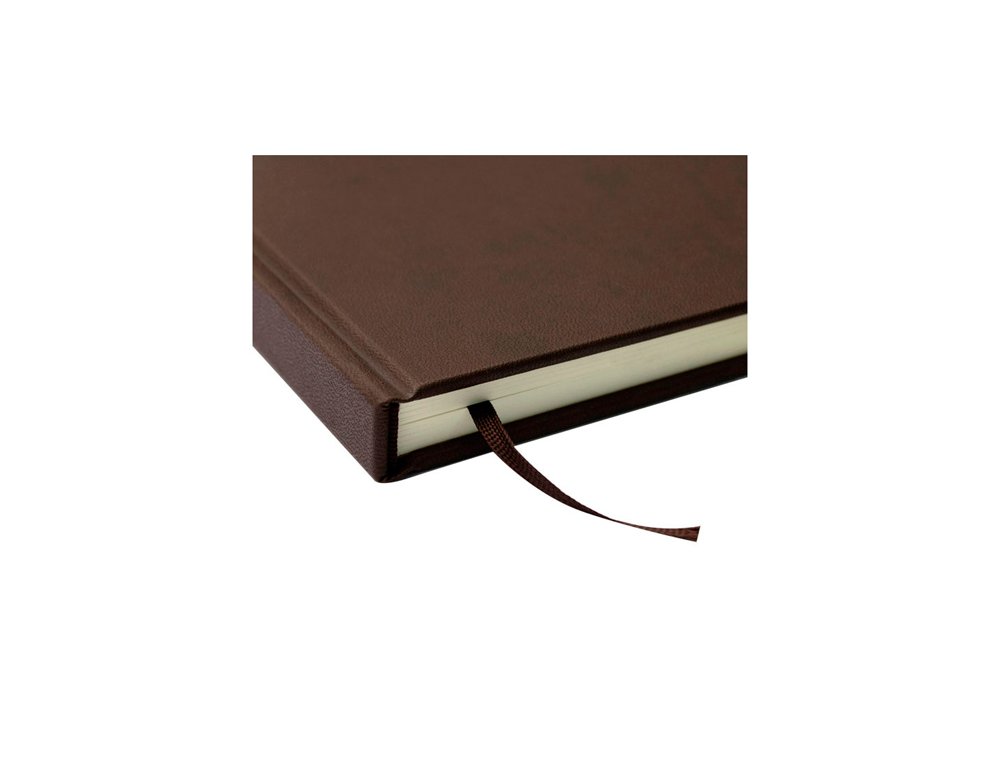 LIBRO FIRMAS ENCUADERNADO DINA4 PAPEL MARFIL 120Gr TAPAS MARRON