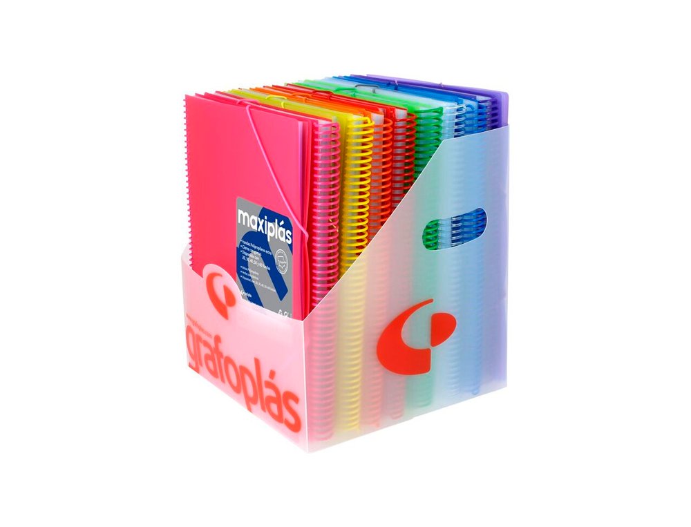 CARPETA FUNDAS DINA4 20 FUNDAS ESPIRAL GRAFOPLAS GLOSS VERDE