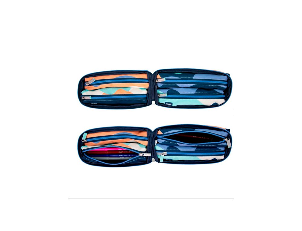 PLUMIER MULTIPENCIL CASE 4 PORTATODOS MILAN COLECCION THE FUN