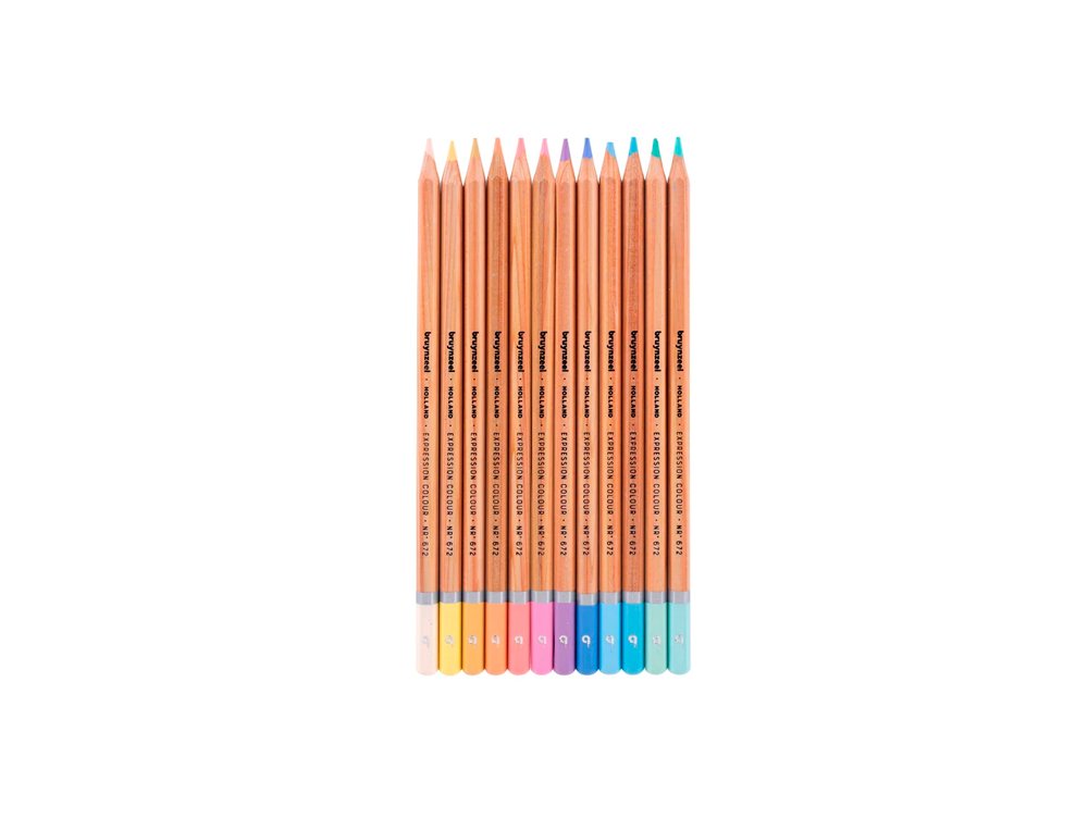 LAPIZ BRUYNZEEL CAJA METAL 12 COLORES PASTEL