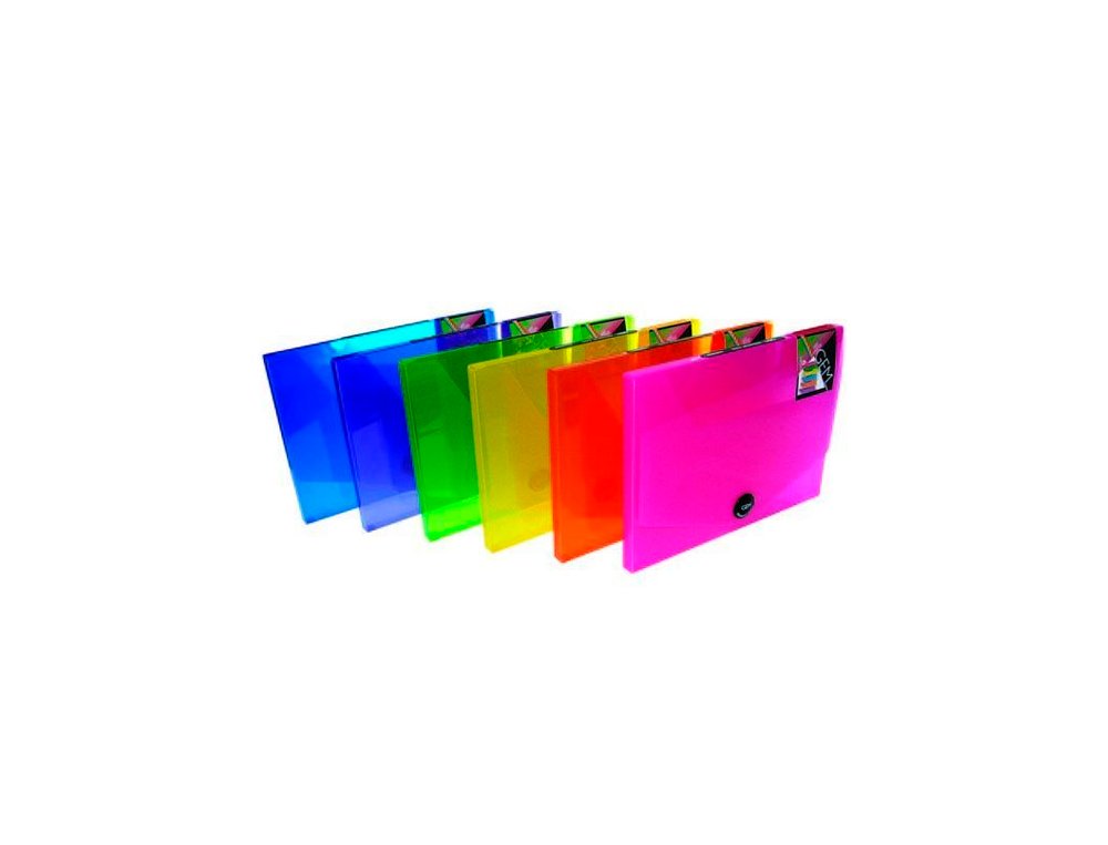 CAJA PROYECTOS POLIPROPILENO VELCRO 20MM AZUL