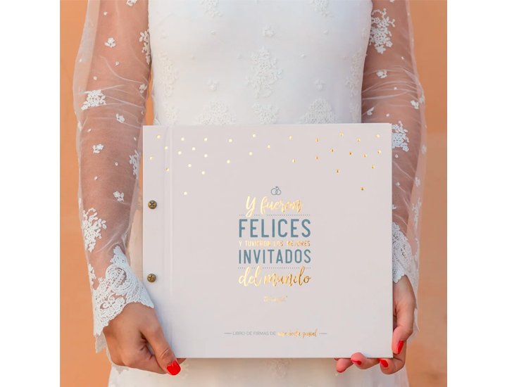 LIBRO DE FIRMAS UNA BODA GENIAL MR WONDERFUL