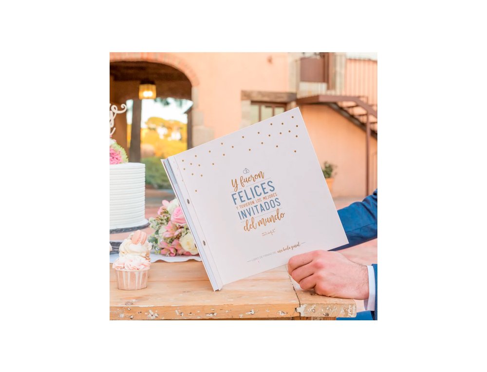 LIBRO DE FIRMAS UNA BODA GENIAL MR WONDERFUL