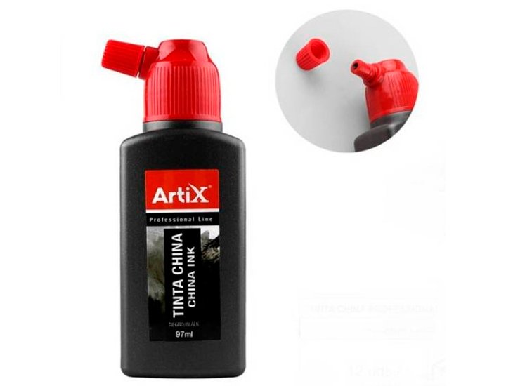 TINTA CHINA 100ML ARTIX NEGRA