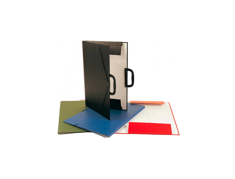 CARPETA DIBUJO FORRADA GOMA ELASTICA Y ASA NEGRA DINA3