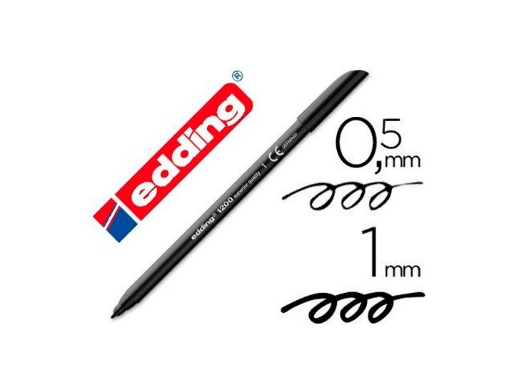 ROTULADOR EDDING N 1200 GLITTER NEGRO