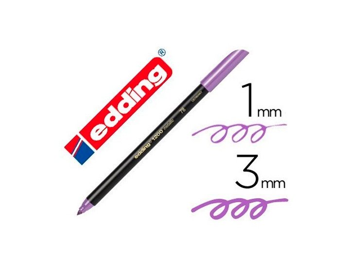 ROTULADOR EDDING N 1200 GLITTER VIOLETA PASTEL
