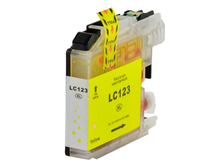 CARTUCHO DE TINTA COMPATIBLE BROTHER LC 123 AMARILLO