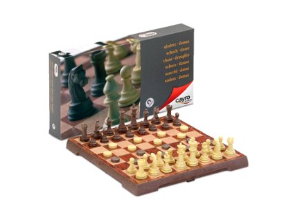 JUEGO DE MESA AJEDREZ + DAMAS 32 X 32 LUXE MAGNETICO CAYRO