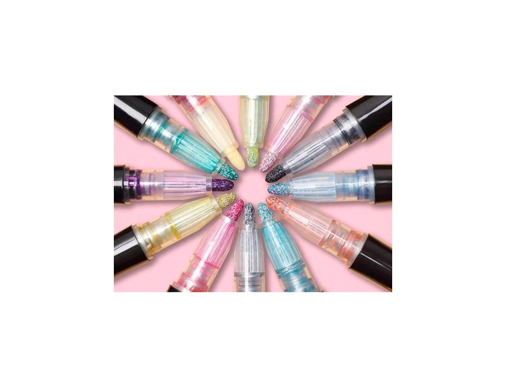 ROTULADOR OUTLINER BICOLOR CAJA CARTON 12 Colores
