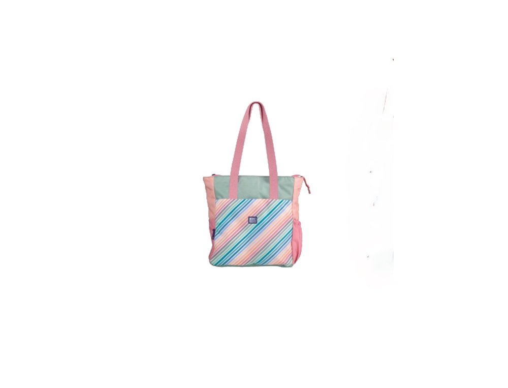 MOCHILA BOLSO OXFORD DE MANO CONVERTIBLE COLOR BLOCK
