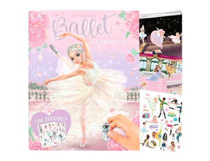 CUADERNO CON PEGATINAS BALLET TOP MODEL