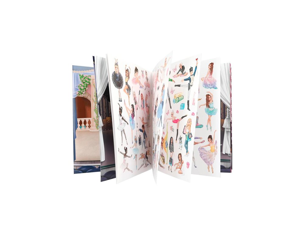 CUADERNO CON PEGATINAS BALLET TOP MODEL
