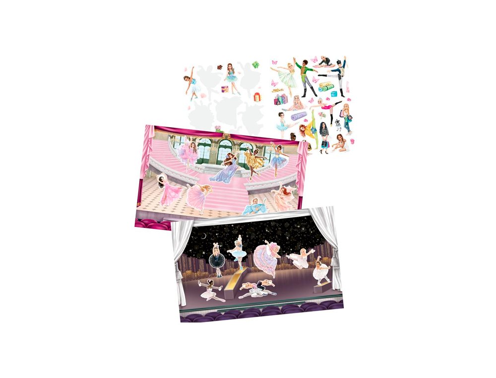 CUADERNO CON PEGATINAS BALLET TOP MODEL