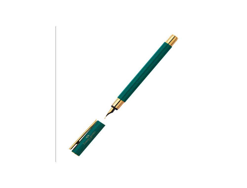 PLUMA FABER CASTELL NEO SLIM VERDE ORO PLUMIN F