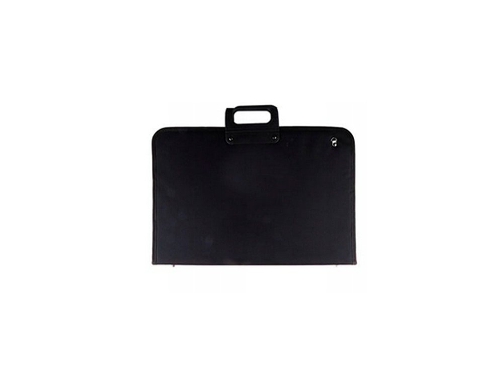 CARPETA DIBUJO 1 CREMALLERA PLASTICO 59,4X42 CMS DINA2 CON ASAS ARTIX NEGRO