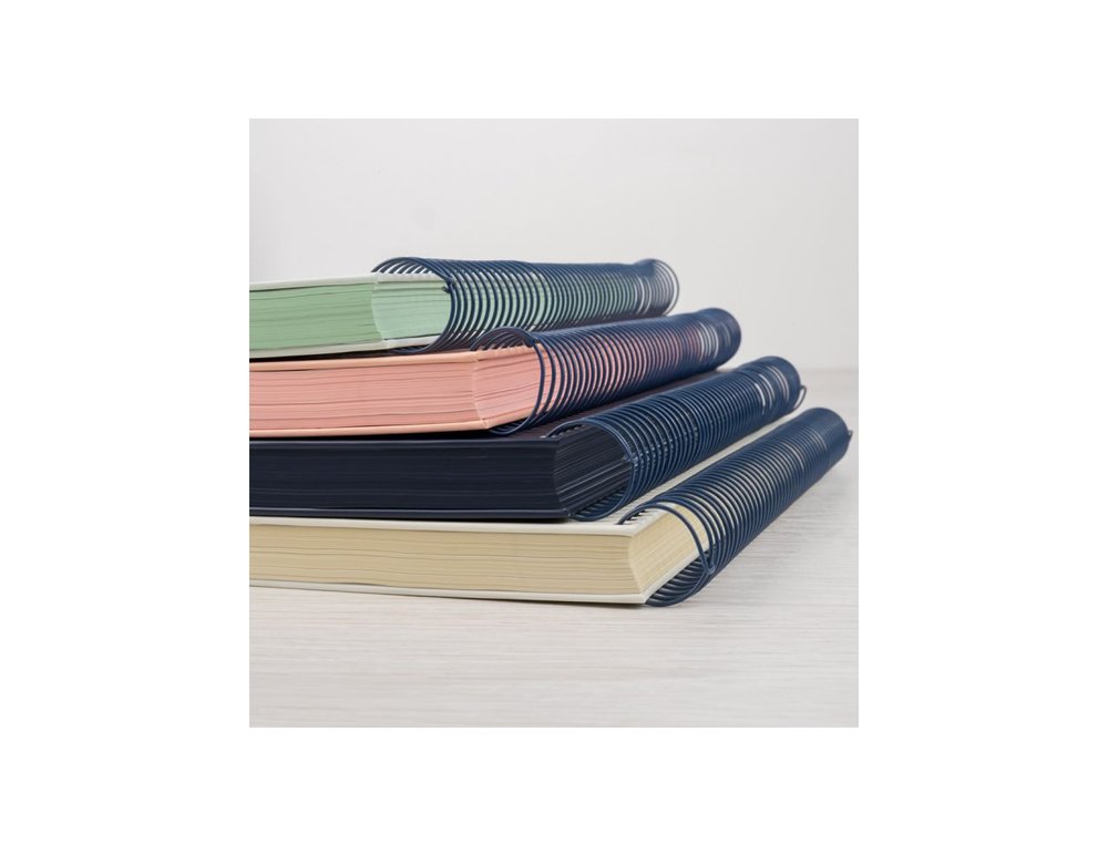BLOC ESPIRAL DINA4 120 HOJAS 95 GRAMOS TAPA DURA MILAN 430 ROSA LINEA HORIZONTAL