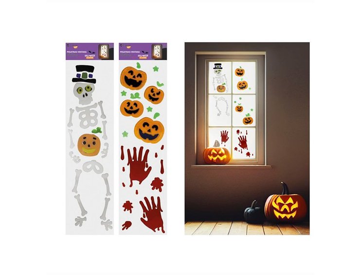 PEGATINAS VENTANA HALLOWEEN SURTIDOS