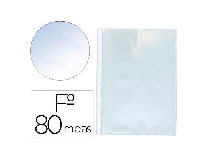FUNDA MULTITALADRO CRISTAL 80 Micras CAJA 100 Unidades FOLIO GOVEZ
