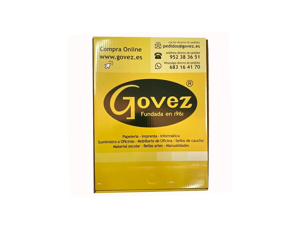 FUNDA MULTITALADRO CRISTAL 80 Micras CAJA 100 Unidades DINA4 GOVEZ