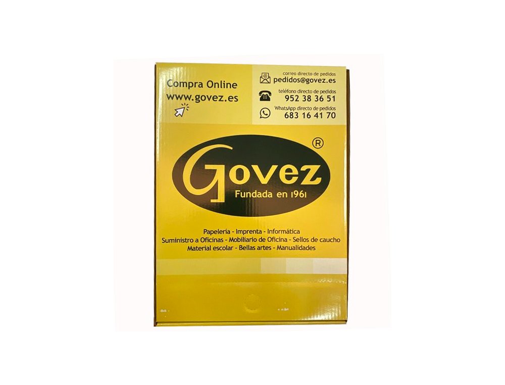 FUNDA MULTITALADRO CRISTAL 80 Micras Paquete 10 Fundas FOLIO GOVEZ