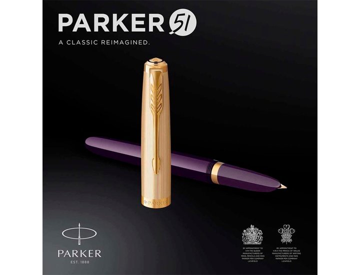 PLUMA PARKER 51 DELUXE CIRUELA PLUMIN F