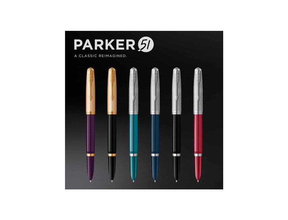 PLUMA PARKER 51 DELUXE CIRUELA PLUMIN F