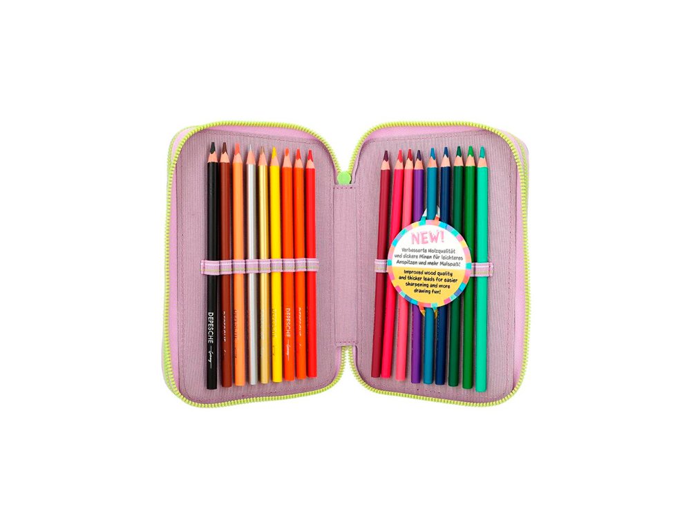 ESTUCHE TRIPLE CON LENTEJUELAS TOPMODEL