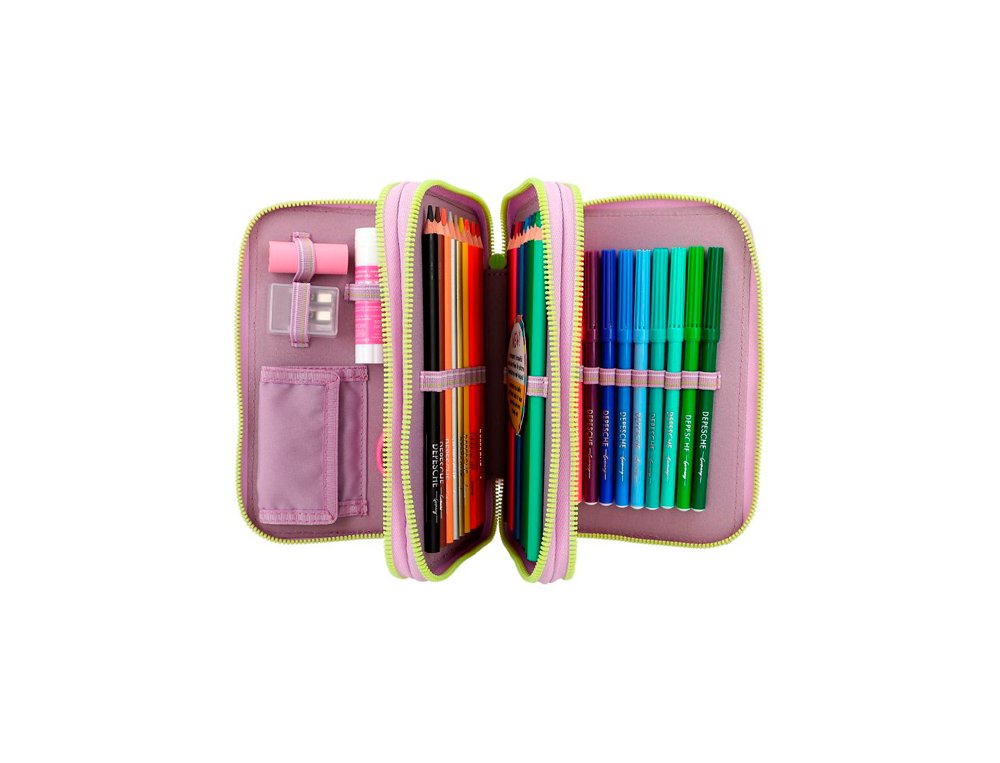 ESTUCHE TRIPLE CON LENTEJUELAS TOPMODEL