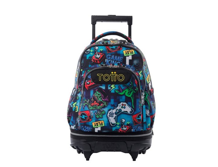 CARTERA COLEGIAL TOTTO MORRAL RUE REMOV TIZA 0JI GAMERTAG CON RUEDAS
